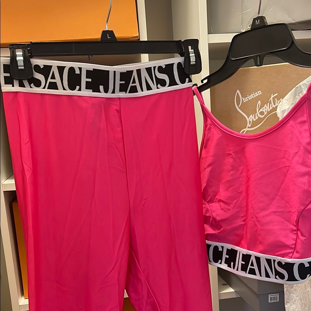 Versace jeans set very stretchy nice material